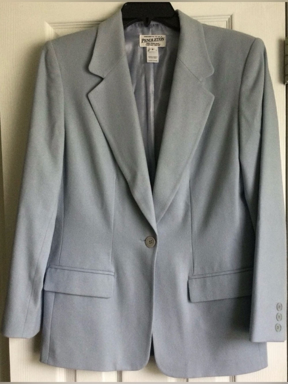 100% Wool Blazer Slate Blue